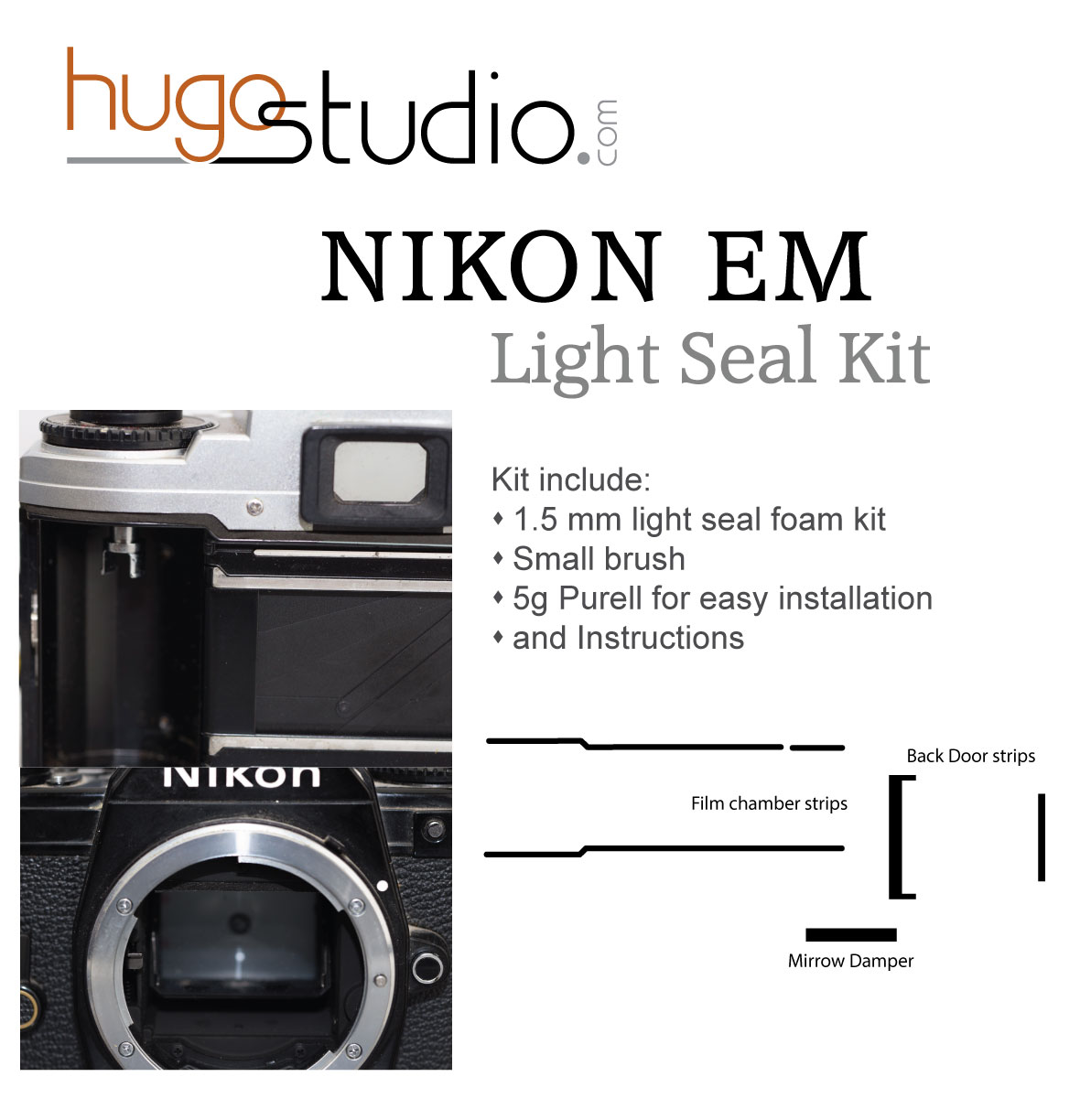 nikon fe light seal kit