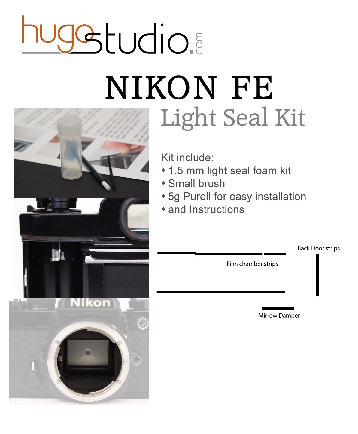 nikon fe light seal kit